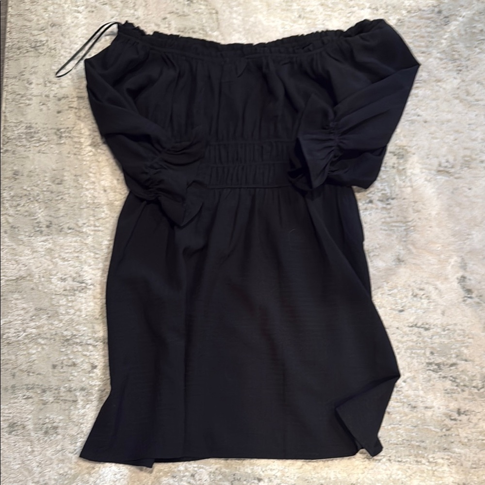 Elegant Black Off-Shoulder Dress